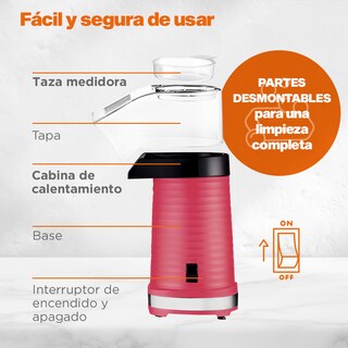 Foto 6 | Foto 6 | Máquina De Palomitas 80g Aire Caliente Hukën Masterchef