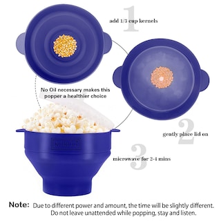 Foto 4 | Foto 4 | Máquina para Hacer Palomitas para Microondas Korcci Azul - Venta Internacional