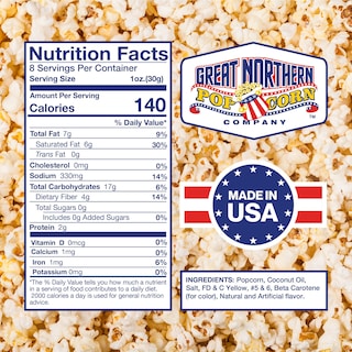 Foto 4 | Foto 4 | Popcorn Great Northern Popcorn, Todo En Uno, 10.75 Oz, 24 Cajas - Venta Internacional.