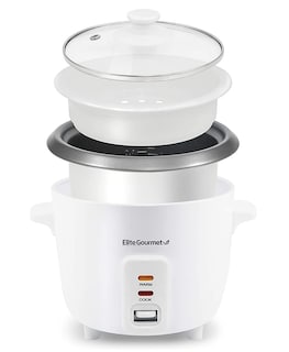 Foto 1 | Foto 1 | Arrocera Elite Gourmet ERC-006NST color Blanco Eléctrica 6 Tazas Tapa de Vidrio