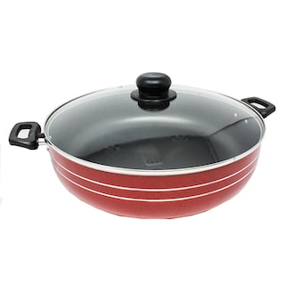 Foto 1 | Foto 1 | Arrocera Lamex 6591-3 Roja 34 cm con Antiadherente y Tapa de Vidrio