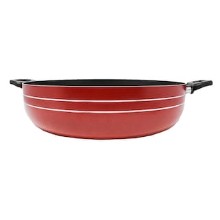 Foto 2 | Foto 2 | Arrocera Lamex 6591-3 Roja 34 cm con Antiadherente y Tapa de Vidrio