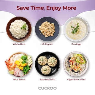 Foto 5 | Foto 5 | Arrocera Cuckoo Basic Cr-0671v, 1,4 L, 6 Tazas, Color Blanco Y Morado - Venta Internacional.