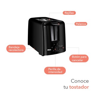 Foto 3 | Foto 3 | Tostador de Pan Rca Negro 6 Niveles de Intensidad