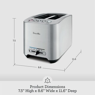 Foto 6 | Foto 6 | Tostadora Breville Die-cast Smart 2 Slice Bta820xl de Acero Inoxidable - Venta Internacional