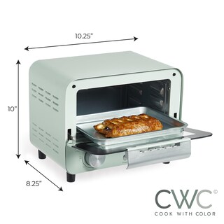 Foto 7 | Foto 7 | Horno Tostador Cook With Color Mini 600 W de Potencia 450 °f Sage - Venta Internacional