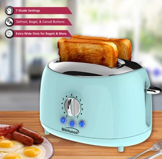 Foto 4 | Foto 4 | Tostador De Pan Retro Brentwood Azul