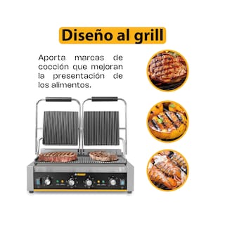 Foto 3 | Foto 3 | Plancha Panini Rhino Planpa-3600 Potencia 3,600 W Doble Parrilla Hierro Fundido