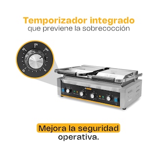 Foto 6 | Foto 6 | Plancha Panini Rhino Planpa-3600 Potencia 3,600 W Doble Parrilla Hierro Fundido