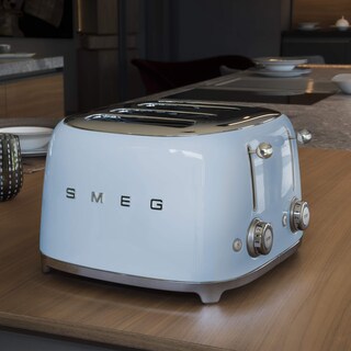 Foto 2 | Foto 2 | Tostadora Smeg, Estilo Años 50, Estética Retro, 4 Rebanadas, Tsf03pbus, Azul - Venta Internacional.