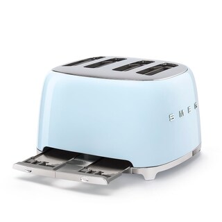 Foto 6 | Foto 6 | Tostadora Smeg, Estilo Años 50, Estética Retro, 4 Rebanadas, Tsf03pbus, Azul - Venta Internacional.