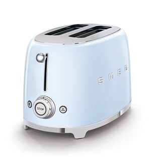 Foto 3 | Foto 3 | Combinación De Tostadora Y Estante Para Sándwiches Smeg De 2 Rebanadas Color Azul Pastel - Venta Internacional.