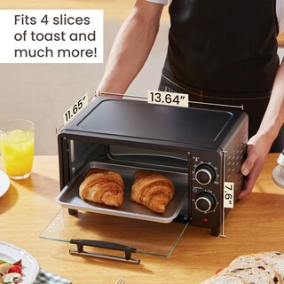 Foto 3 | Foto 3 | Horno Tostador Elite Gourmet Eto490 9l/4 Rebanadas 800w Negro - Venta Internacional.
