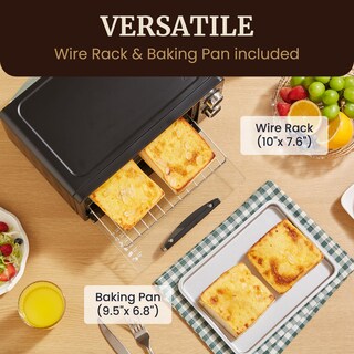 Foto 6 | Foto 6 | Horno Tostador Elite Gourmet Eto490 9l/4 Rebanadas 800w Negro - Venta Internacional.