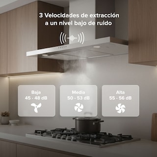 Foto 5 | Foto 5 | Campana de Cocina de Pared 90 cm Acero inoxidable Tipo T AVERA CEV90B