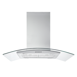 Foto 2 | Foto 2 | Campana Isla IHD ISOLA MILAN de 90 cm Purificadora Cristal Acero Inox