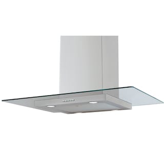 Foto 1 | Foto 1 | Campana Isla Ihd Isola Miami 90 Cm (36'') Purificadora Cristal Acero Inox