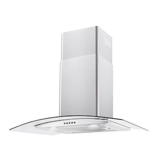 Foto 1 | Foto 1 | Campana Pared Ihd Ch Milan 75 Cm Purificadora Acero Inox Y Cristal