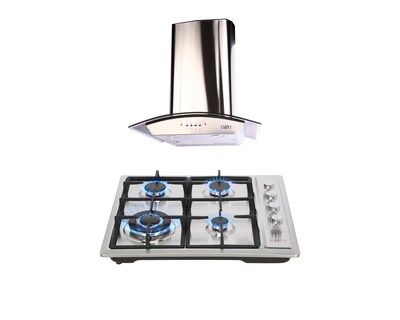 Foto 1 | Foto 1 | Combo Campana de Pared Marex y Parrilla Odipo Acero Vulcano 60 cm