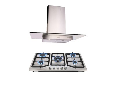 Foto 1 | Foto 1 | Combo Campana de Pared Telux y Parrilla Odipo Acero Vesta 86 Cm