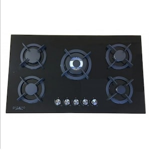 Foto 3 | Foto 3 | Combo Cheff Gold Campana Purificadora de Pared y Parrilla 5 Quemadores en Cristal Negro 90 cm