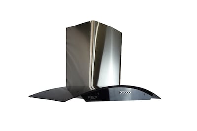 Foto 2 | Foto 2 | Campana Purificadora de Pared con Cristal Curvo de 90 cm y Filtros de Carbón Activado