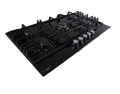 Foto 4 | Foto 4 | Kit Campana Y Parrilla De 90 Cm En Cristal Templado Negro