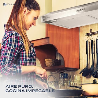 Foto 5 | Foto 5 | Campana Extractora De Cocina Slim Acero Inoxidable 80 Cm | Bajo Gabiente | Tallin 80| Fline
