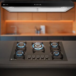 Foto 5 | Foto 5 | Combo Parrilla de Gas y Campana Acero Inoxidable Fline Os5br80 5 Quemadores