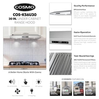 Foto 3 | Foto 3 | Campana Extractora Cosmo Cos-ks6u30 Colección Haven 500 Cfm 30 Cm - Venta Internacional.