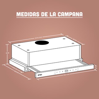 Foto 4 | Foto 4 | Campana Extractora Telescópica De Cocina Era 60cm Acero Inox