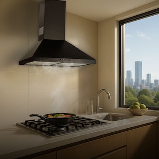 Foto 8 | Foto 8 | Campana de Pared Avera Cep60n Negra para Cocina Piramidal 60 cm 3 Velocidades