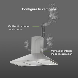 Foto 6 | Foto 6 | Campana de Pared Avera Cep90 Blanca para Cocina Piramidal 90 cm 3 Velocidades