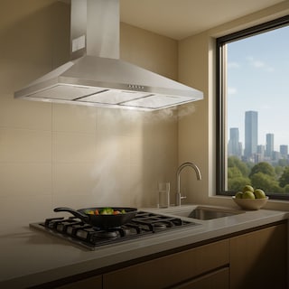 Foto 8 | Foto 8 | Campana de Pared Avera Cep90 Blanca para Cocina Piramidal 90 cm 3 Velocidades