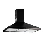 Campana de Pared Avera Cep90n Negra para Cocina Piramidal 90 cm 3 Velocidades