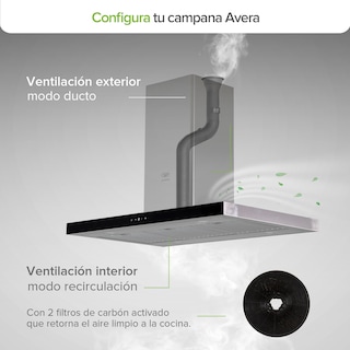 Foto 6 | Foto 6 | Campana De Cocina De Isla Tipo T 90 Cm En Acero Inoxidable Con Tecnología Sin Contacto