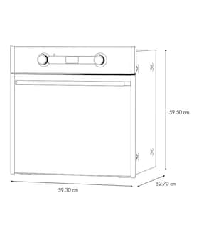 Foto 3 | Foto 3 | Io Mabe Io6032hgwd1 Horno A Gas Lp 60 Cm (24 Pulgadas) Vidrio Gris Vulcano, Negro/inoxidable