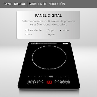 Foto 7 | Foto 7 | Parrilla de Inducción RCA RC-12A3 Negra de Cristal Templado