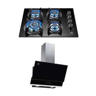 Foto 1 | Foto 1 | Combo Parrilla A Gas 4 Quemadores Y Campana De Pared 60 Cm Avera Vt4cea60c - Color Negro