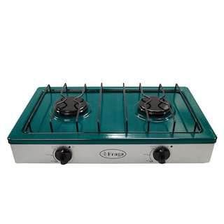 Foto 1 | Foto 1 | Parrilla Fraga P104 color Verde a Gas 2 Quemadores Porcelanizada