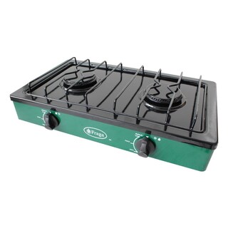 Foto 2 | Foto 2 | Parrilla Fraga P104 color Verde a Gas 2 Quemadores Porcelanizada