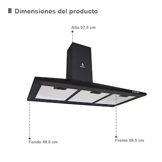 Foto 2 | Foto 2 | Parrilla de Gas y Campana de Pared Supra Savona color Negro