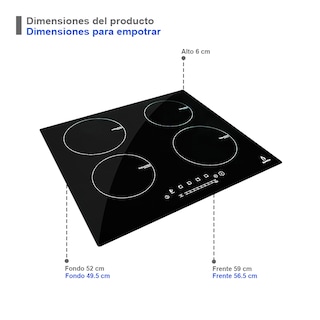 Foto 3 | Foto 3 | Campana de Pared - Parrilla de Inducción y Parrilla de Gas Supra Lussari color Negro