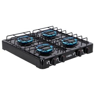 Foto 1 | Foto 1 | Estufa Parrilla GARELL PM4QC-N color Negro de Mesa de 4 Quemadores Compacta