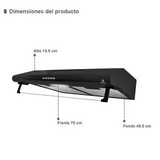 Foto 2 | Foto 2 | Campana de Pared CB-76 y Parrilla de Gas Brioni Supra Solaro