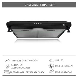 Foto 4 | Foto 4 | Campana de Pared CB-76 y Parrilla de Gas Brioni Supra Solaro