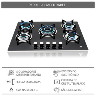 Foto 5 | Foto 5 | Campana de Pared CB-76 y Parrilla de Gas Brioni Supra Solaro