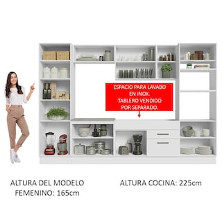 Foto 5 | Foto 5 | Mueble de Cocina Integral 330 cm Agata Madesa 02