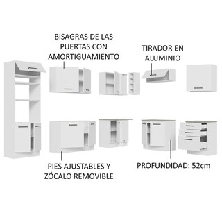 Foto 4 | Foto 4 | Cocina Integral de Esquina Madesa Agata 479 cm