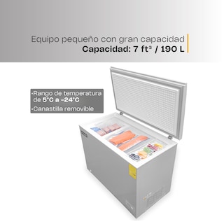 Foto 2 | Foto 2 | Congelador Horizontal Rhino, 7 Pies (190l), Congeco-7